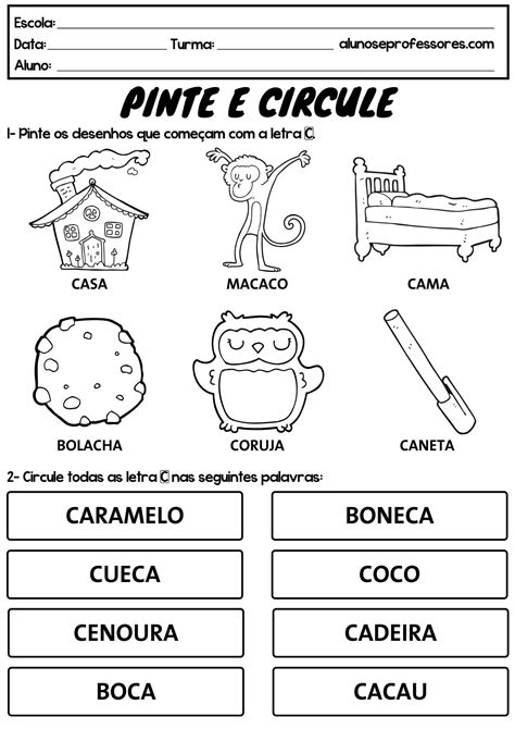 Adjetivo Com A Letra C