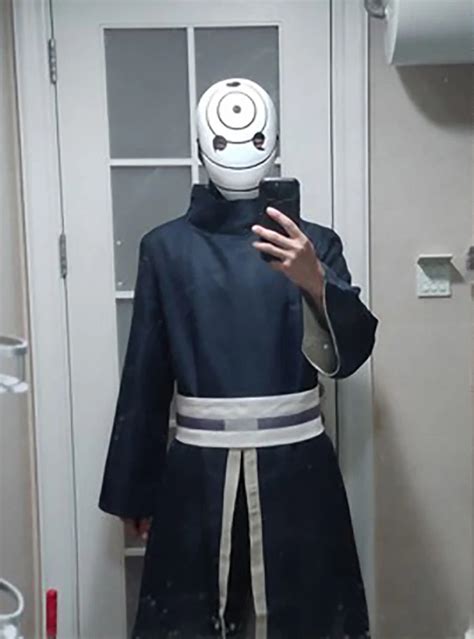 Japan Anime Naruto Akatsuki Tobi Uchiha Obito Cosplay Costumes Men