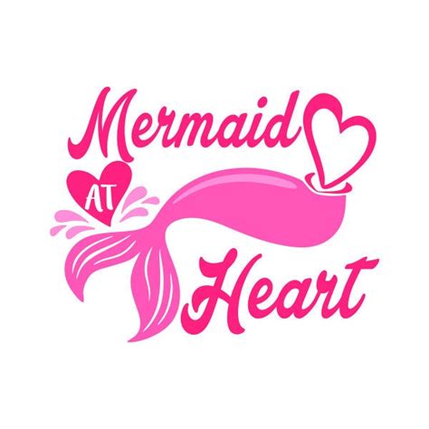 Mermaid At Heart Cuttable Design PNG DXF SVG Eps File For Etsy UK