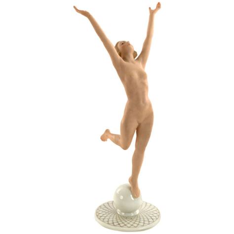 Bavarian Hutschenreuther Porcelain Figurine Of Nude Woman At 1stdibs