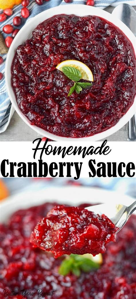 17 homemade recipes for veloute from the biggest global cooking community! Homemade Cranberry Sauce Recipe - Butter Your Biscuit ...
