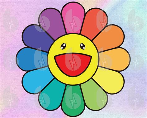 Happy Smiley Flower Svg Y2k Aesthetic Svg Files For Cricut Etsy