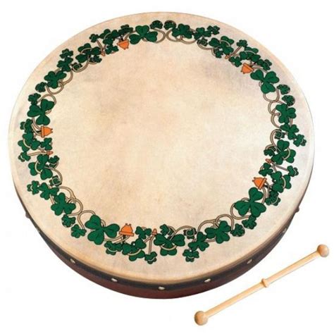 Shamrock Waltons 18 Inch Celtic Bodhran Irish Hand Drum Pack With