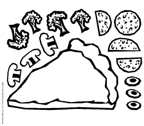Pizza Toppings Colouring Pages Page Clipart Best Clipart Best Sexiz Pix