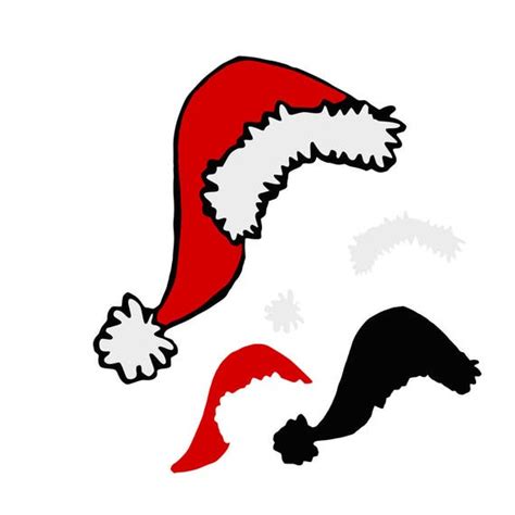 Christmas Santa Hat SVG Design Cutting File & includes PNG | Etsy