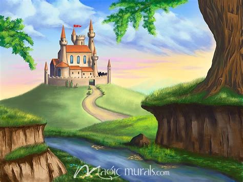 Fairy Tale Castle Wallpaper Wall Mural By Magic Murals