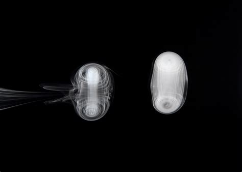 Two circular vortex rings propagate in air seeded by smoke – Flow