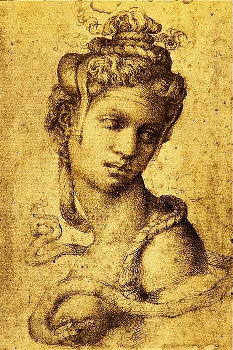 Cleopatra Drawing By Michelangelo Buonarroti Pixels
