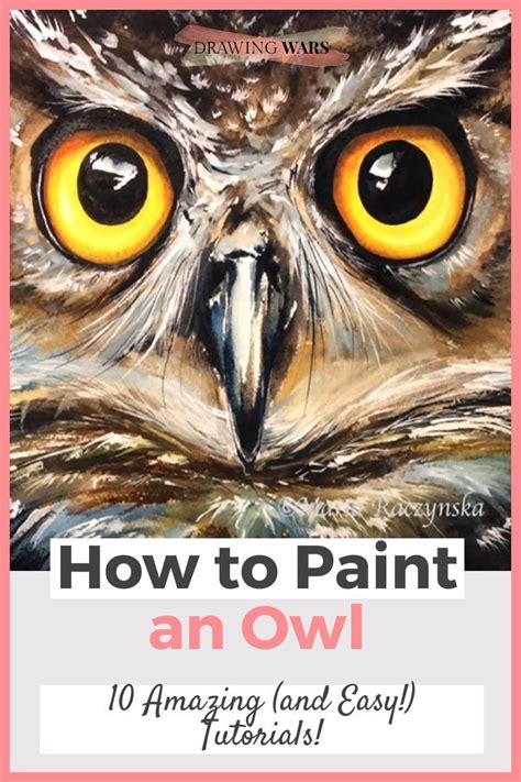 The 10 Best Tutorials On How To Paint An Owl Easy Step By Step
