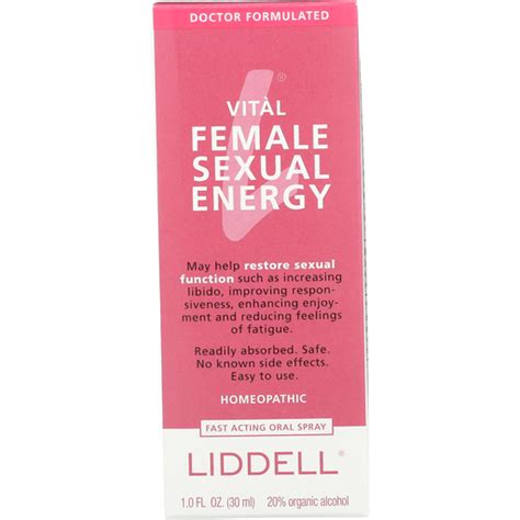 liddell homeopathic female sexual energy spray 1 fl oz homeopathic remedies festival foods