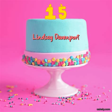 🎂 Happy Birthday Lindsay Davenport Cakes 🍰 Instant Free Download