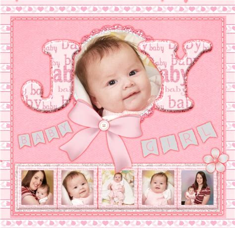 Baby Scrapbooking Layout Baby Girl Scrapbook Scrapbooking Layouts