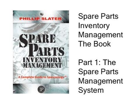 Filling the forms involves giving instructions to your assignment. Spare Parts Inventory Management - The Book (Part 1: The System) - YouTube