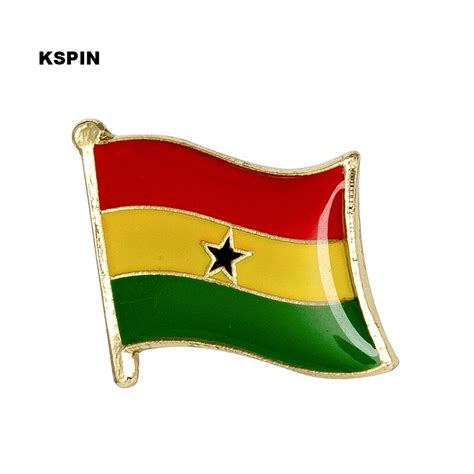 Ghana Flag Lapel Pin Badge Pin 300pcs A Lot Brooch Icons Ks 0084 In