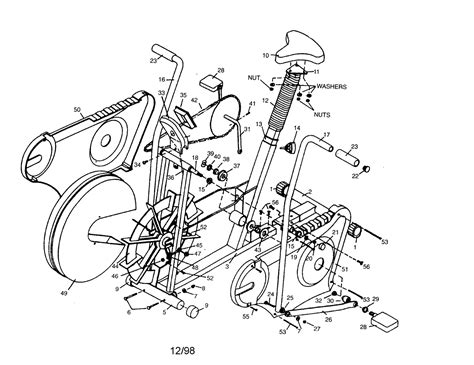 Exercise Bike Parts Frame Drive And Flywheel Parts