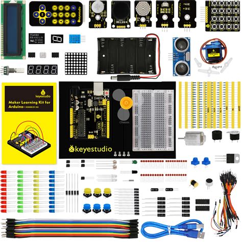 Keyestudio Electronic Components Starter Kit For Arduino Kids Adults