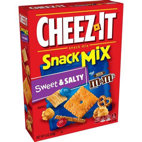Cheez It Baked Snack Mix Sweet And Salty With Mandms 8oz