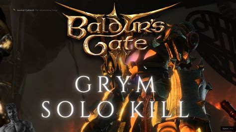 Solo Kill Grym Eternal Protector Of The Forge Tactician Baldur S Gate YouTube