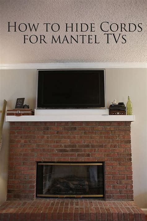 Can i mount a tv over my fireplace? How to hide the cords from Mantel TV | Hide tv cords, Tv ...