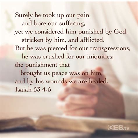 He Knows Our Pain And Suffering And Has Already Given Us The Peace And
