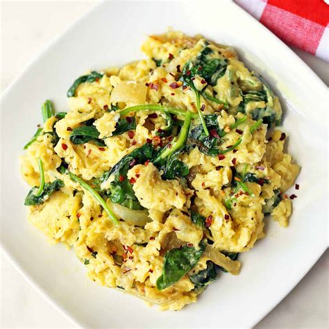Spinach And Eggs Scramble Healthy Recipes Blog