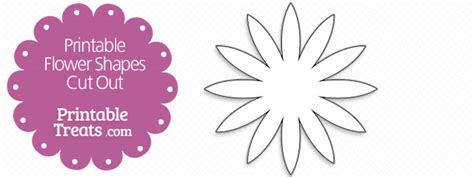 Printable Flower Shapes Cut Out — Printable