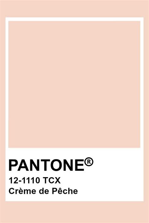 Pantone Crème De Pêche Pantone Colour Palettes Pantone Color Pantone