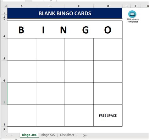 Customizable Blank Bingo Card Template Microsoft Word Flutejinyeoung