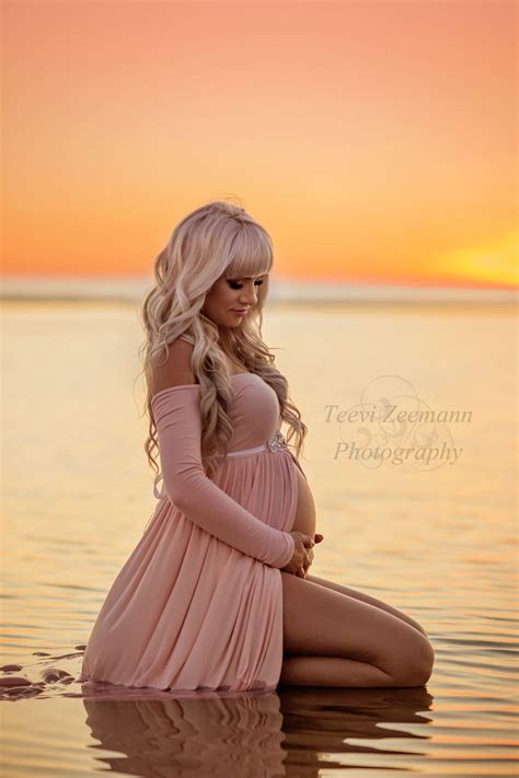 beautiful mama in our miriam jersey maternity gown by sew trendy photo by teevi zeeman beach