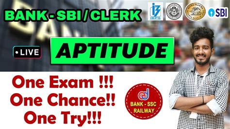 Sbi Clerk Aptitude Online Class For Bank Exam Apti Live One