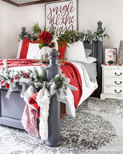 How To Decorate A Festive Bedroom For Christmas Start At Home Decor