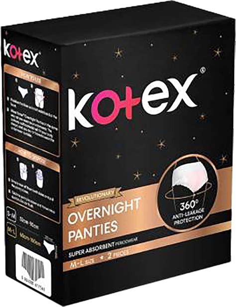 Buy Kotex Overnight Panties 2 Count Smallmedium Online And Get Upto