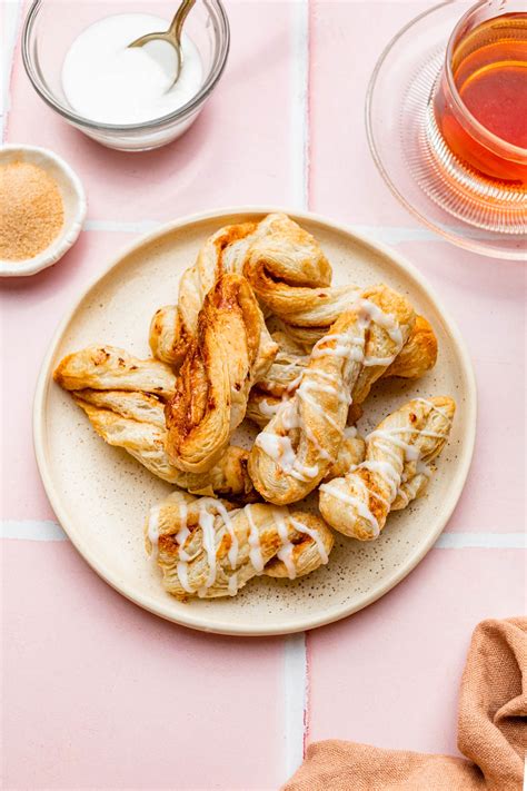 3 Ingredient Puff Pastry Cinnamon Twists The Baked Collective