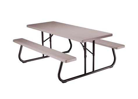 Lifetime 22119 Folding Picnic Table 6 Feet Putty Picnic Baskets Tables And Accessories Picnic Tables