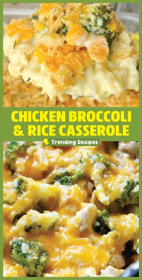 Transfer the mixture in a casserole dish, then top with the mixed topping. CHICKEN BROCCOLI AND RICE CASSEROLE | Recipe Spesial Food