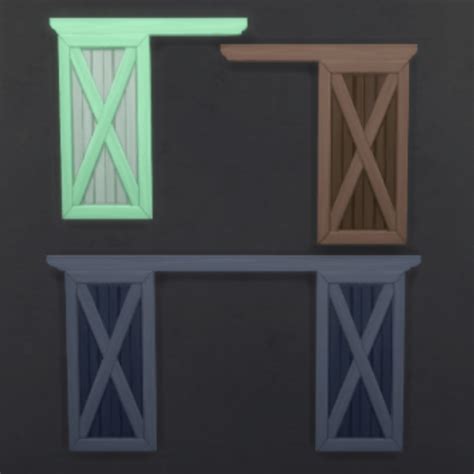 Deco Barn Doors · Sims 4 Cc Objects