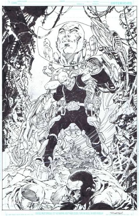Superman Unchained 2 P23 2013 Lineart By Jim Lee Inks By Scott