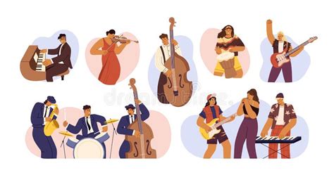 Big Collection Of Music Instruments Stock Vector Illustration Of