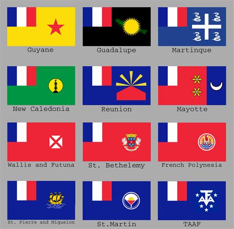 Overseas France Flags Redesign Album In Comments Vexillology