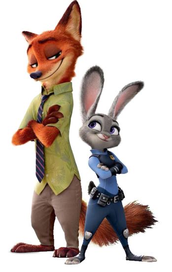 Image Nick And Judy Renderpng Zootopia Wiki Fandom Powered By Wikia