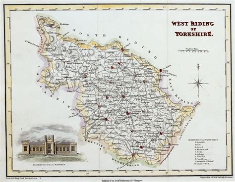 West Riding Of Yorkshire Antique Map By J Neele Circa 1832 £5500