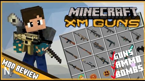 Guns In Minecraft Xm Guns Addon Mod Review Mcpe All Features