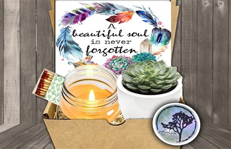 A Beautiful Soul Is Never Forgotten Succulent And Candle Etsy