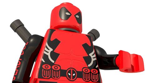 3d Model Deadpool Lego Character Vr Ar Low Poly Rigged Cgtrader