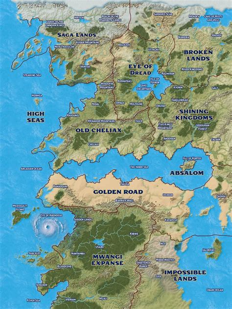 Paizocon Paizo Lost Omens World Guide Inner Sea Golarion Region Geography Map