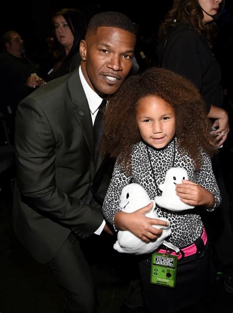 Jamie Foxx And His Daughter Annalise Celebrities In The Audience At