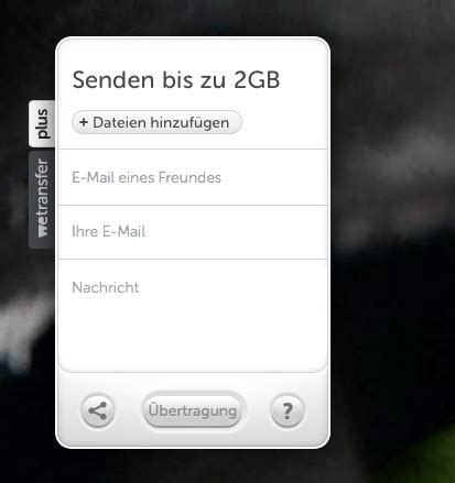 Grosse Dateien Lassen Sich Bekanntlich Nicht Per Mail Versenden Mit Wetransfer Lassen Sich