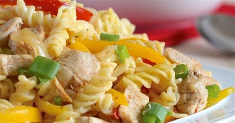 Add lots of colorful veggies to your salad. Low Fat Creamy Chicken Pasta Recipes | Yummly