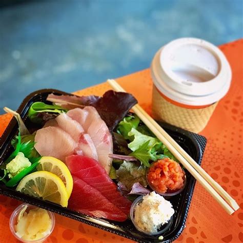A Clean Light Sashimi Lunch Hamachi Maguro Spicy Tuna Crab Salad Miso