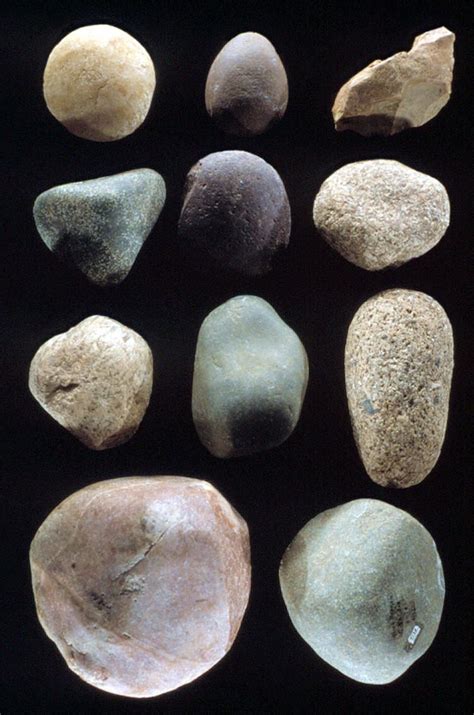 Eleven Hammer Stones From The Olive Branch Site Native American Tools